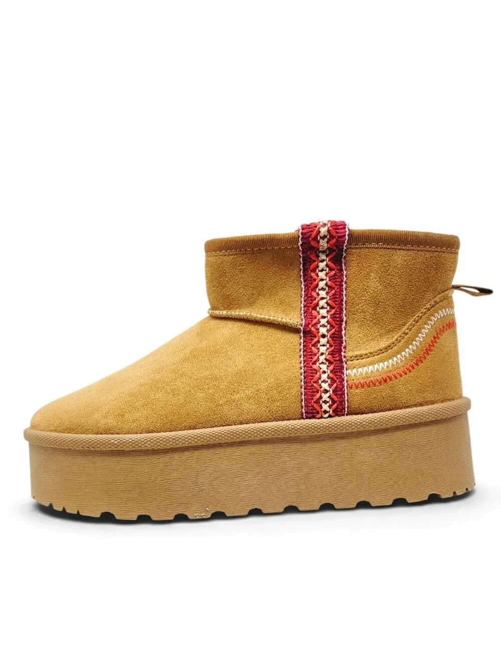 Olivia & Kate Rainy Ultra Mini Chestnut Platform Boots